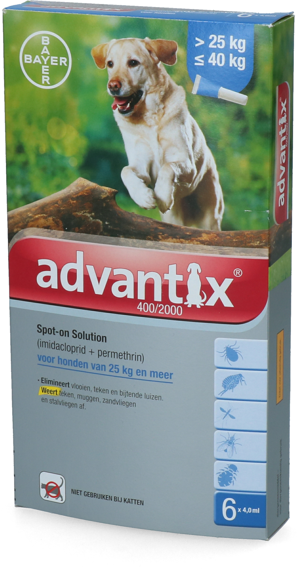 Advantix 400/2000 Hond (25 tot 40kg) 6P