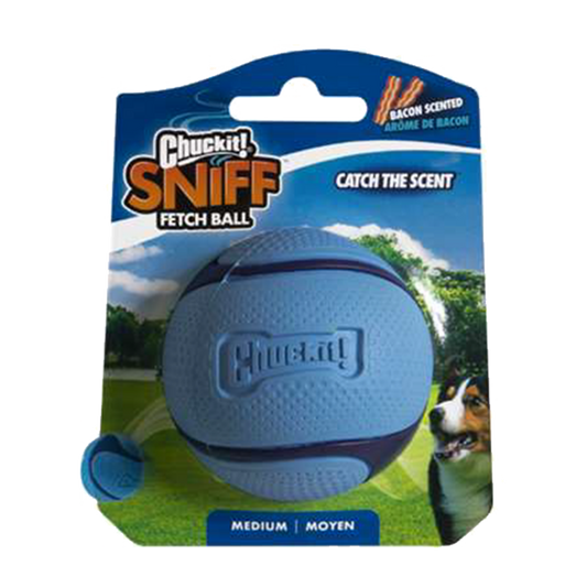 Chuckit Sniff Fetch Ball Bacon MD 1-pack