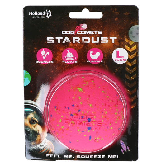 Dog Comets Ball Stardust Roze L