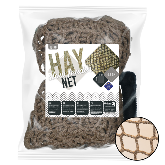 Hay Slowfeeder net 10 kg (5 mm dik, maaswijdte 45 mm)