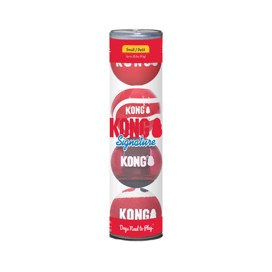 KONG Signature Balls 4-pk Assorted Sm