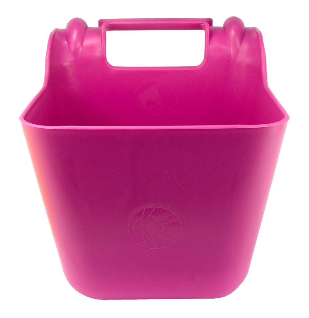 Voerbak met ophangbeugel roze 13,5 l KS