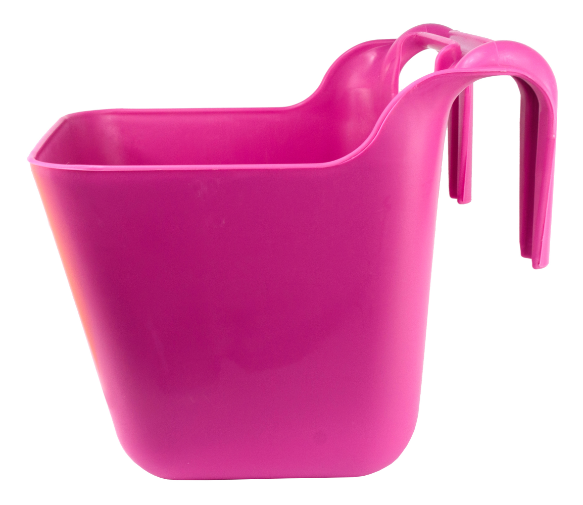 Voerbak met ophangbeugel roze 13,5 l KS