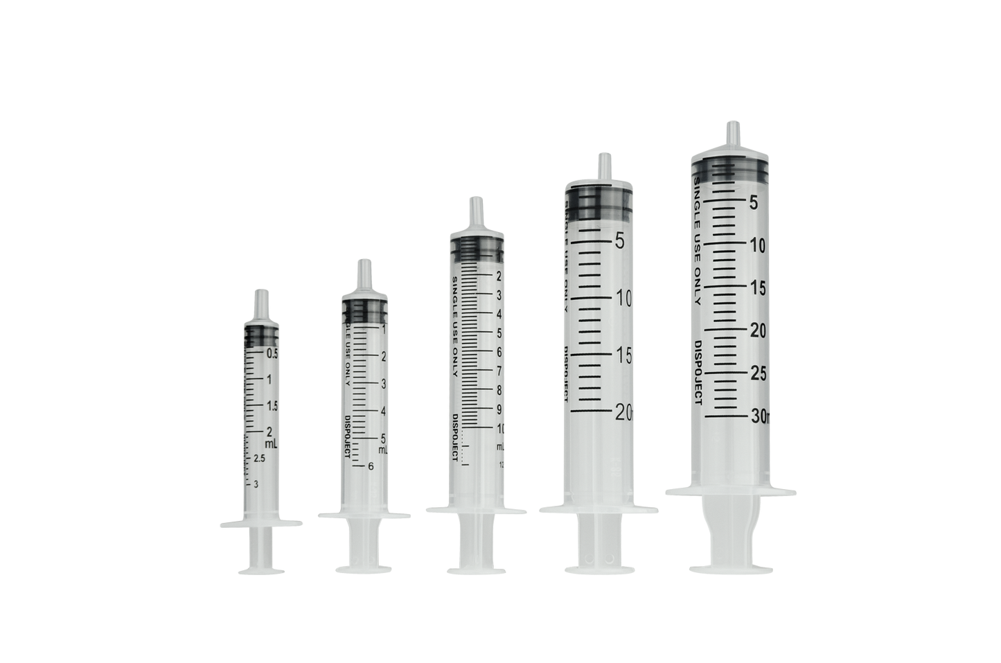 Wegwerpspuit 3-delig Luer  5ml