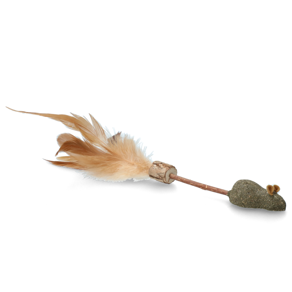 Addicted Stick with mouse and feathers