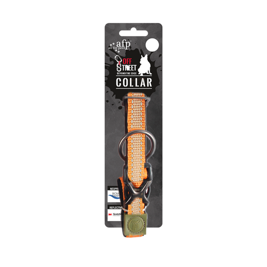 AFP Off Street Dog Collar Tangerine S