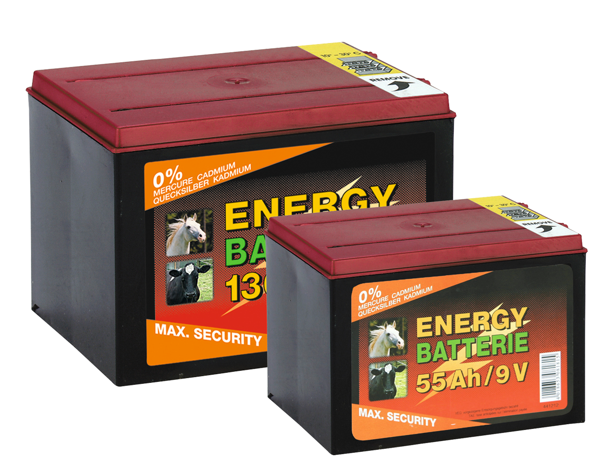 Batterij EG super 9V / 55Ah (H11,5 x L16,5 x B11,2 cm)