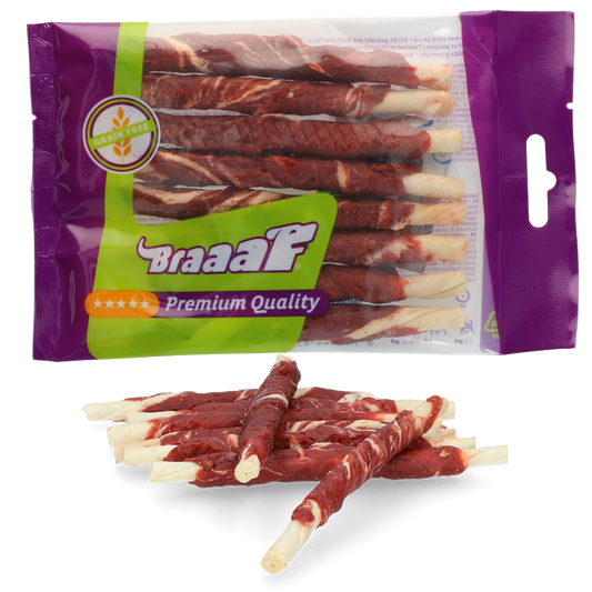 Braaaf Rollsticks 12 cm beef and fish