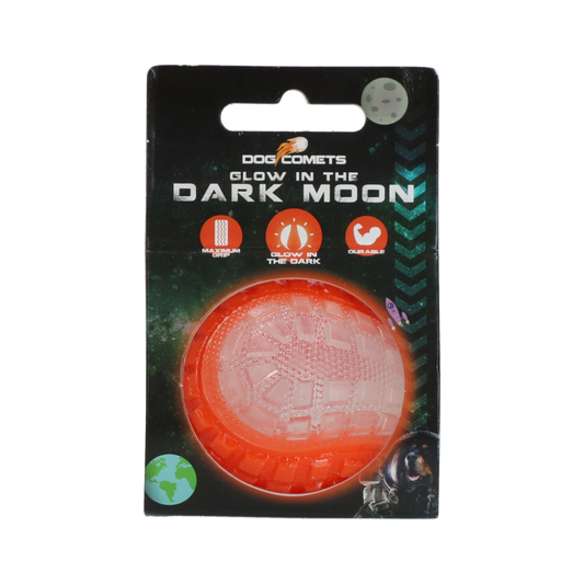 Dog Comets Glow in the Dark Moon Orange S