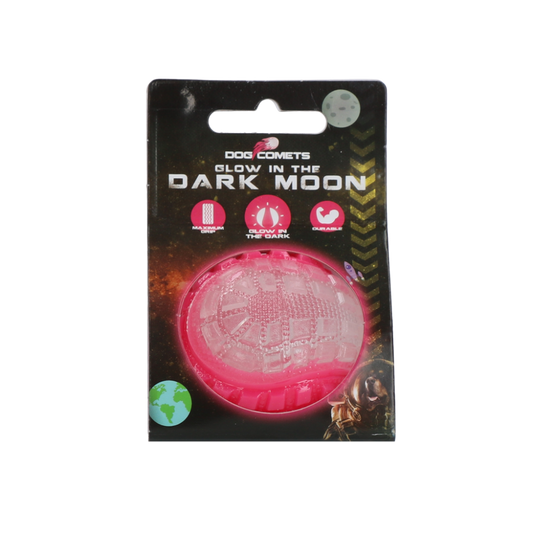 Dog Comets Glow in the Dark Moon Pink S