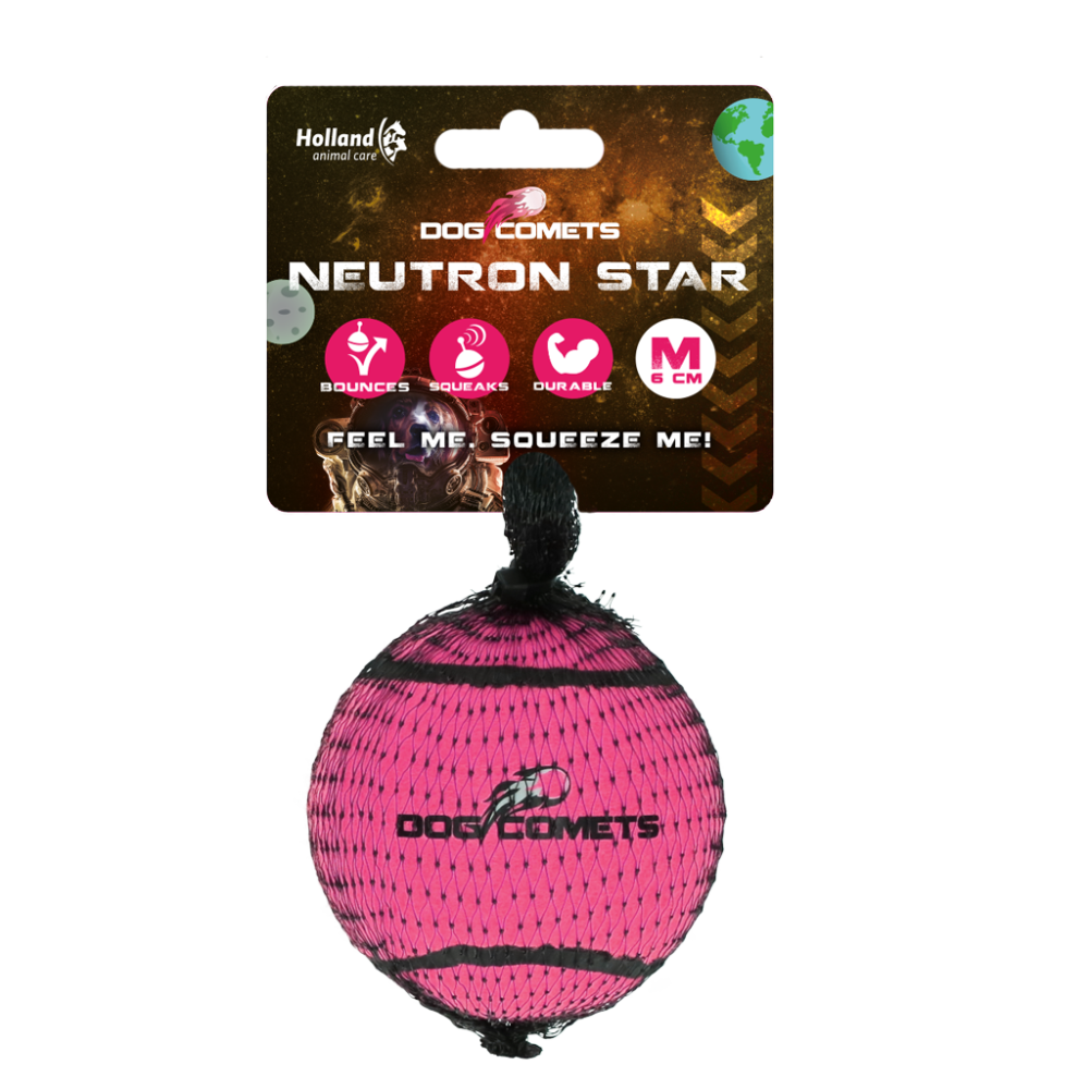 Dog comets Neutron Star Tennisbal met pieper M Roze 1st