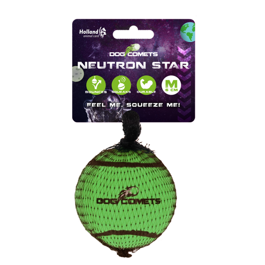 Dog comets Neutron Star Tennisbal met pieper M Groen 1st