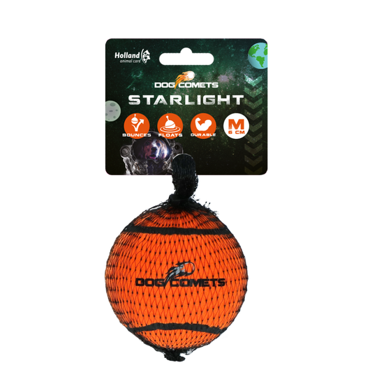 Dog comets Starlight Tennisbal M Oranje 1st