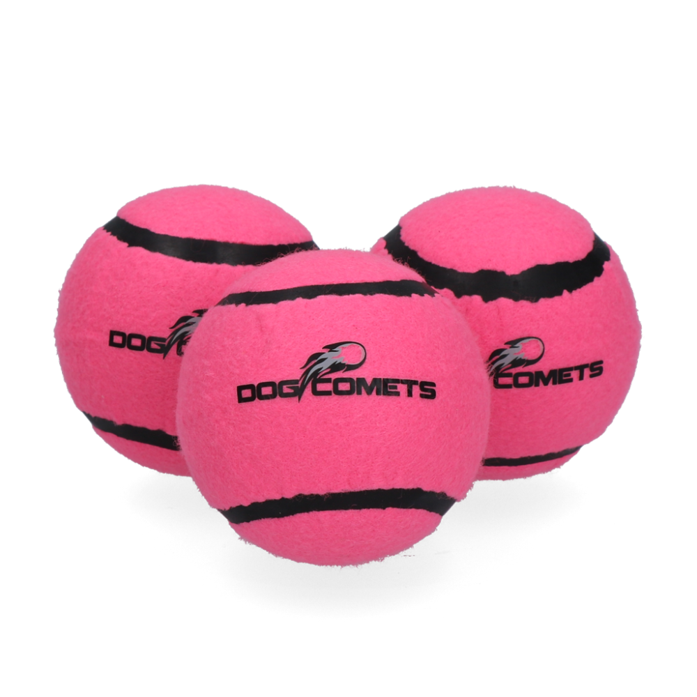 Dog comets Starlight Tennisbal M Roze 3st