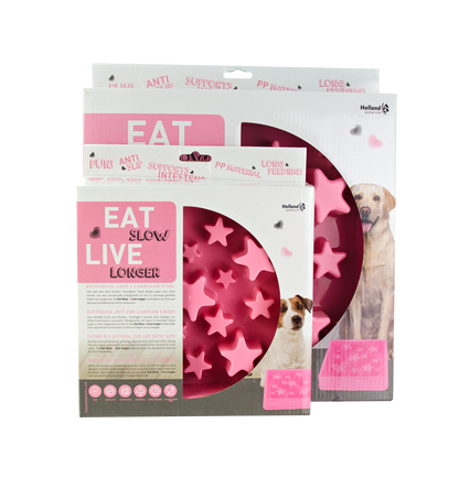 Eat Slow Live Longer Star Pink S