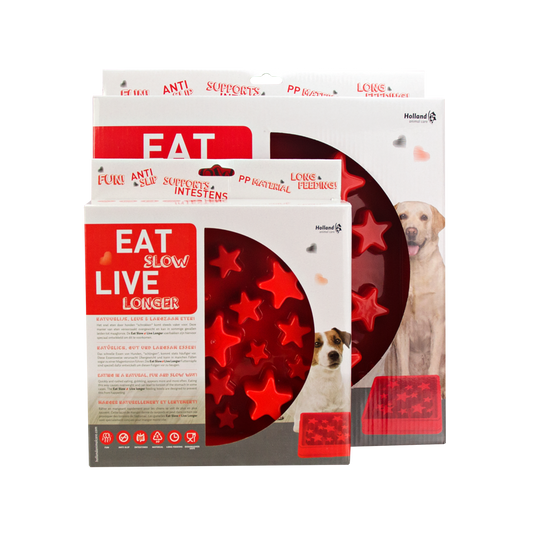 Eat Slow Live Longer Star Red L