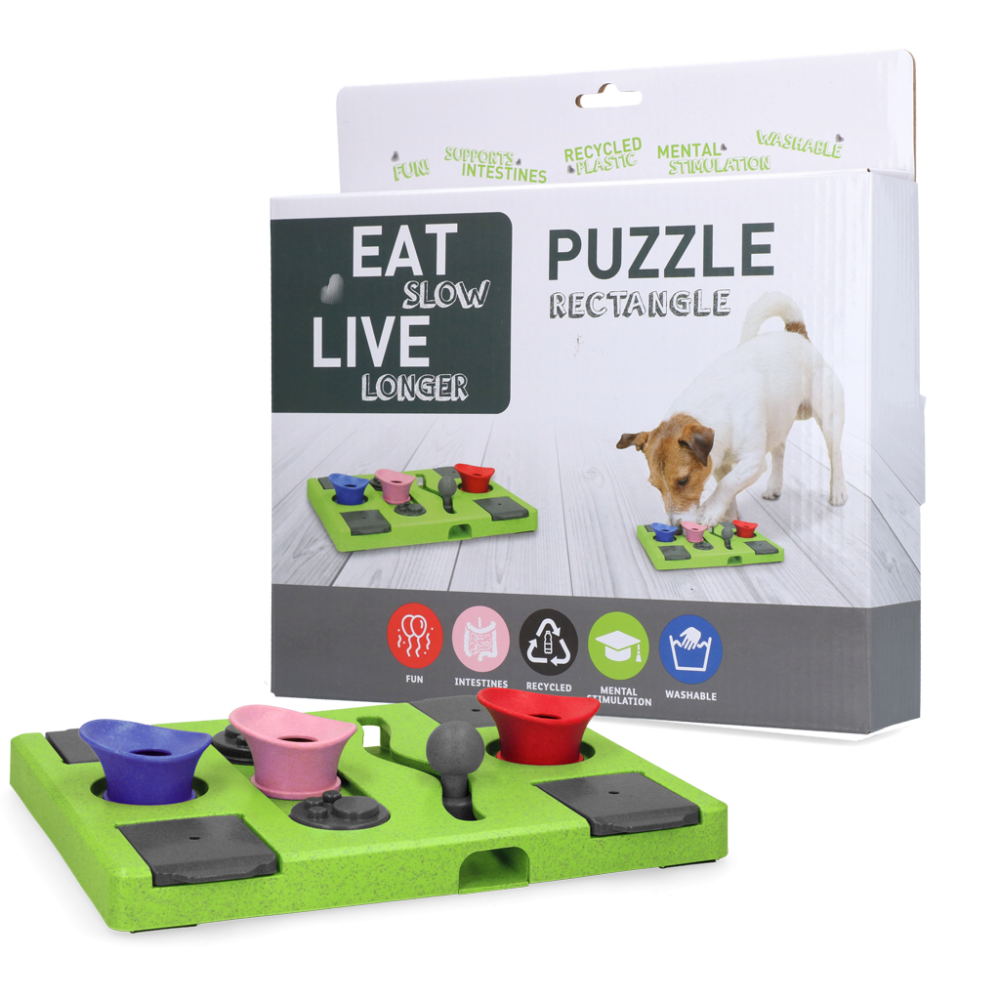 Eat Slow Live Longer Puzzle Rectangle