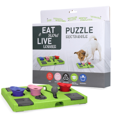 Eat Slow Live Longer Puzzle Rectangle