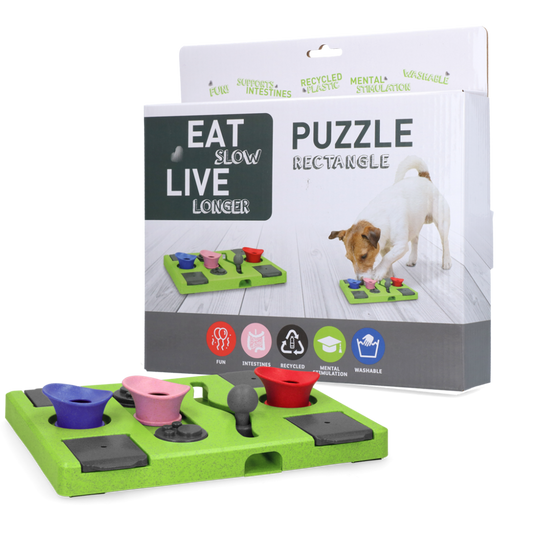 Eat Slow Live Longer Puzzle Rectangle