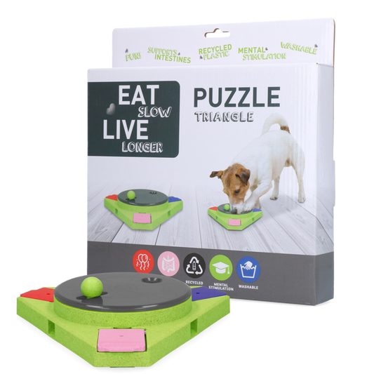 Eat Slow Live Longer Puzzle Triangle