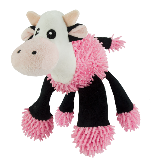 Fuzzle Cow with 5 squeakers