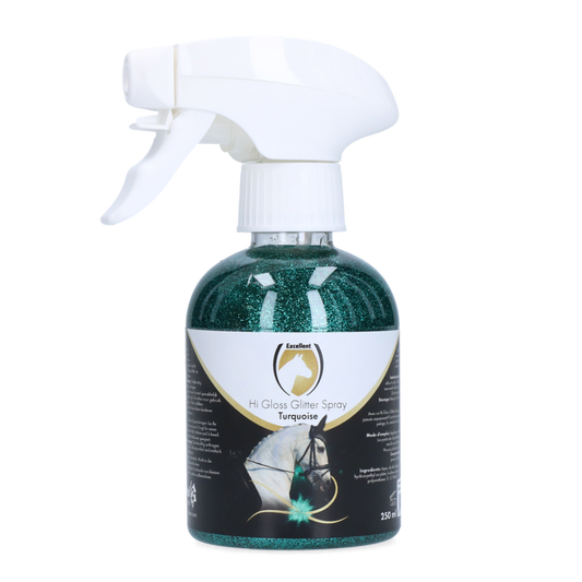 Excellent Horse Hi Gloss Glitter Spray Turquoise 250 ml