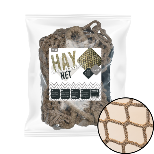 Hay Slowfeeder net 2,5 kg (5 mm dik, maaswijdte 45 mm)