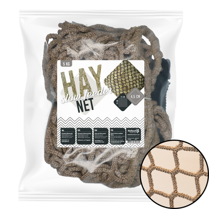 Hay Slowfeeder net 5 kg (5 mm dik, maaswijdte 45 mm)