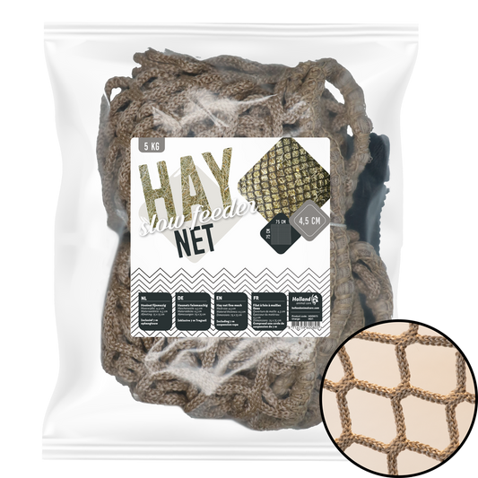 Hay Slowfeeder net 5 kg (5 mm dik, maaswijdte 45 mm)