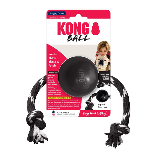 KONG Extreme Ball met touw large