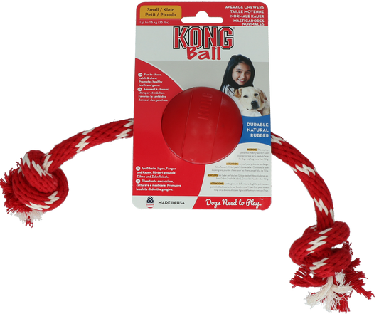 KONG Ball w/Rope Small