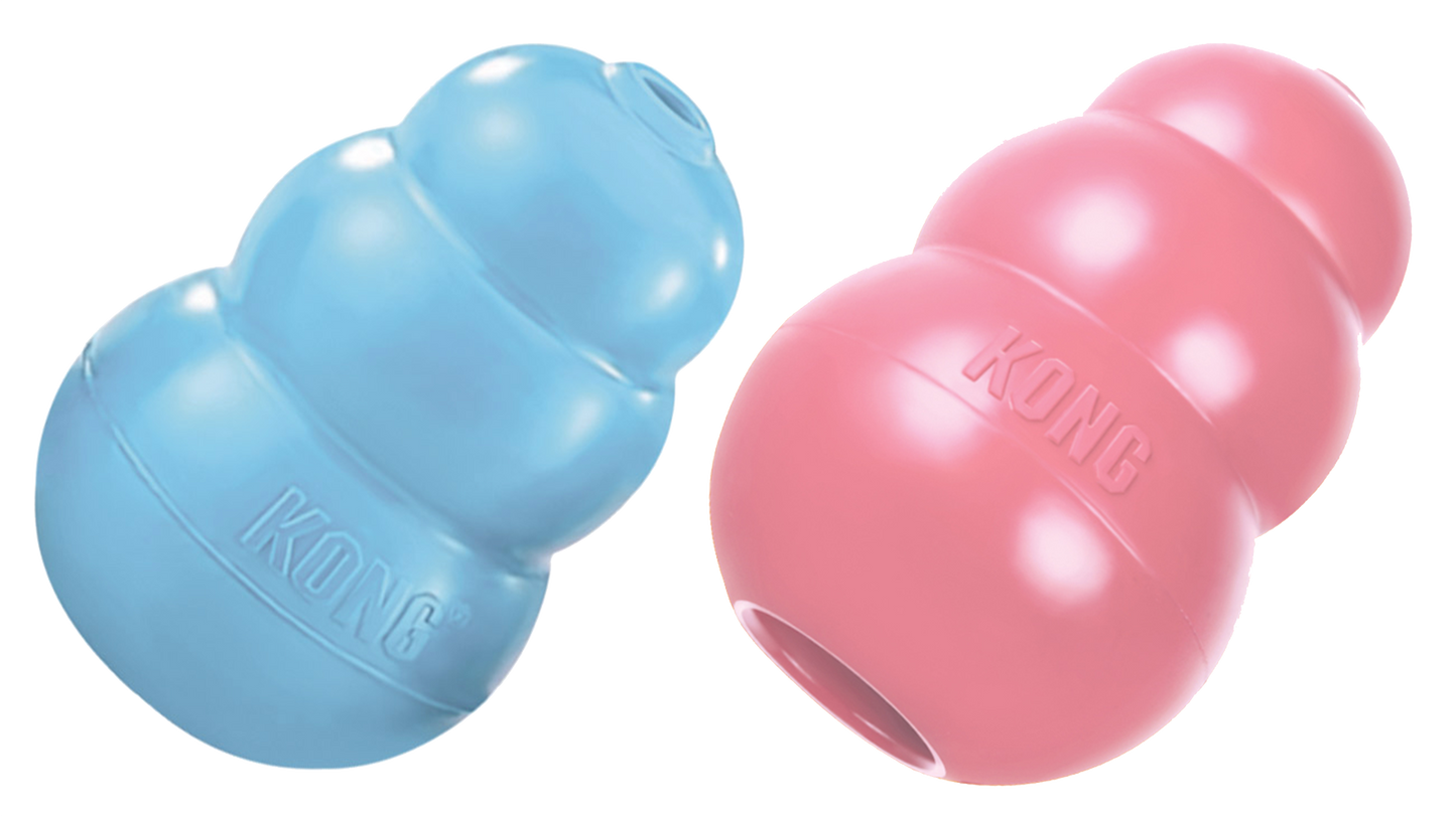 KONG Puppy M 8,6 cm Blauw of Roze