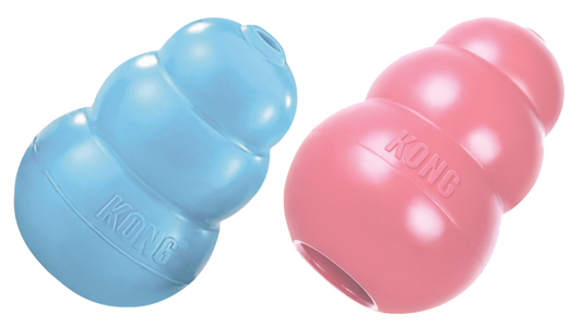 KONG Puppy M 8,6 cm Blauw of Roze