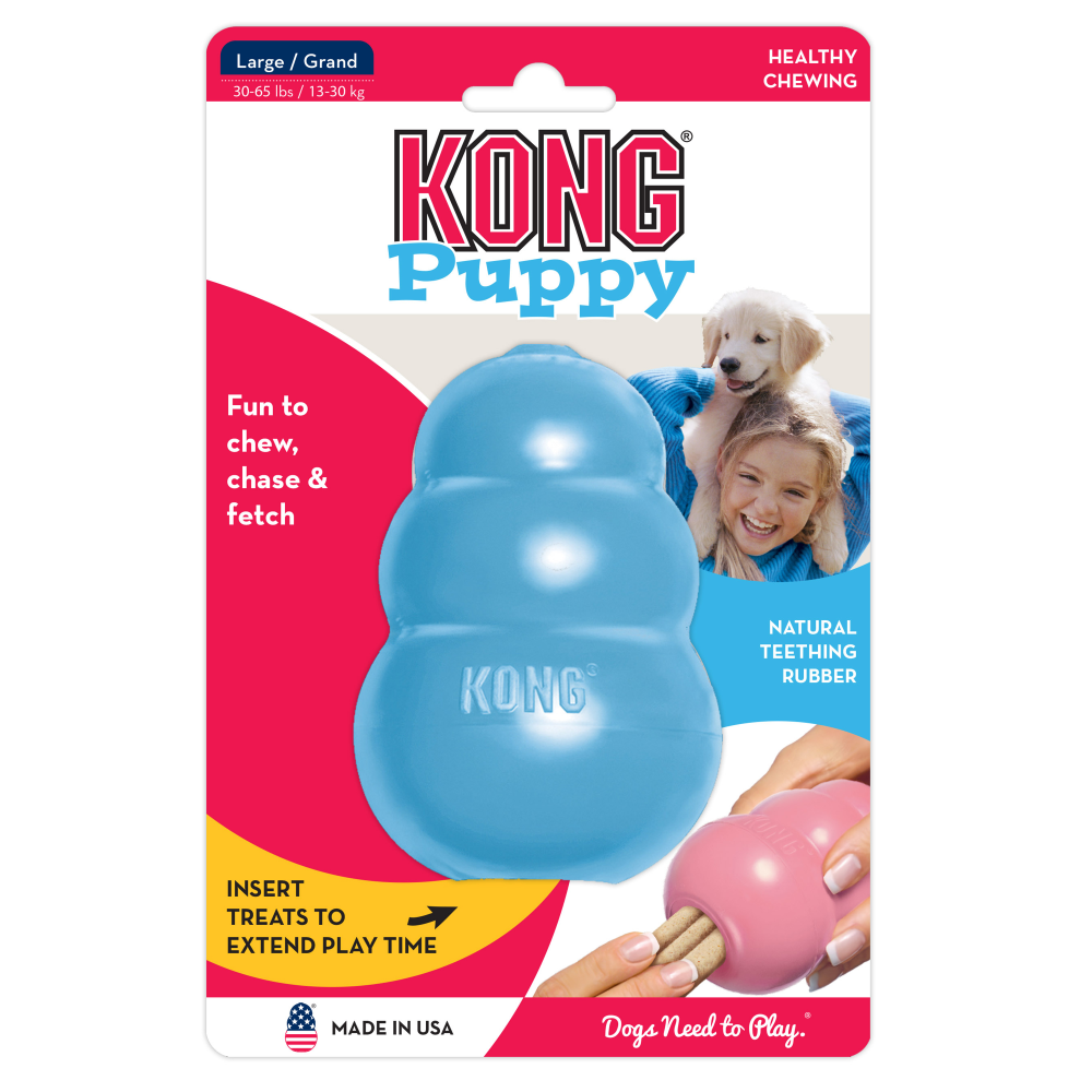 KONG Puppy M 8,6 cm Blauw of Roze