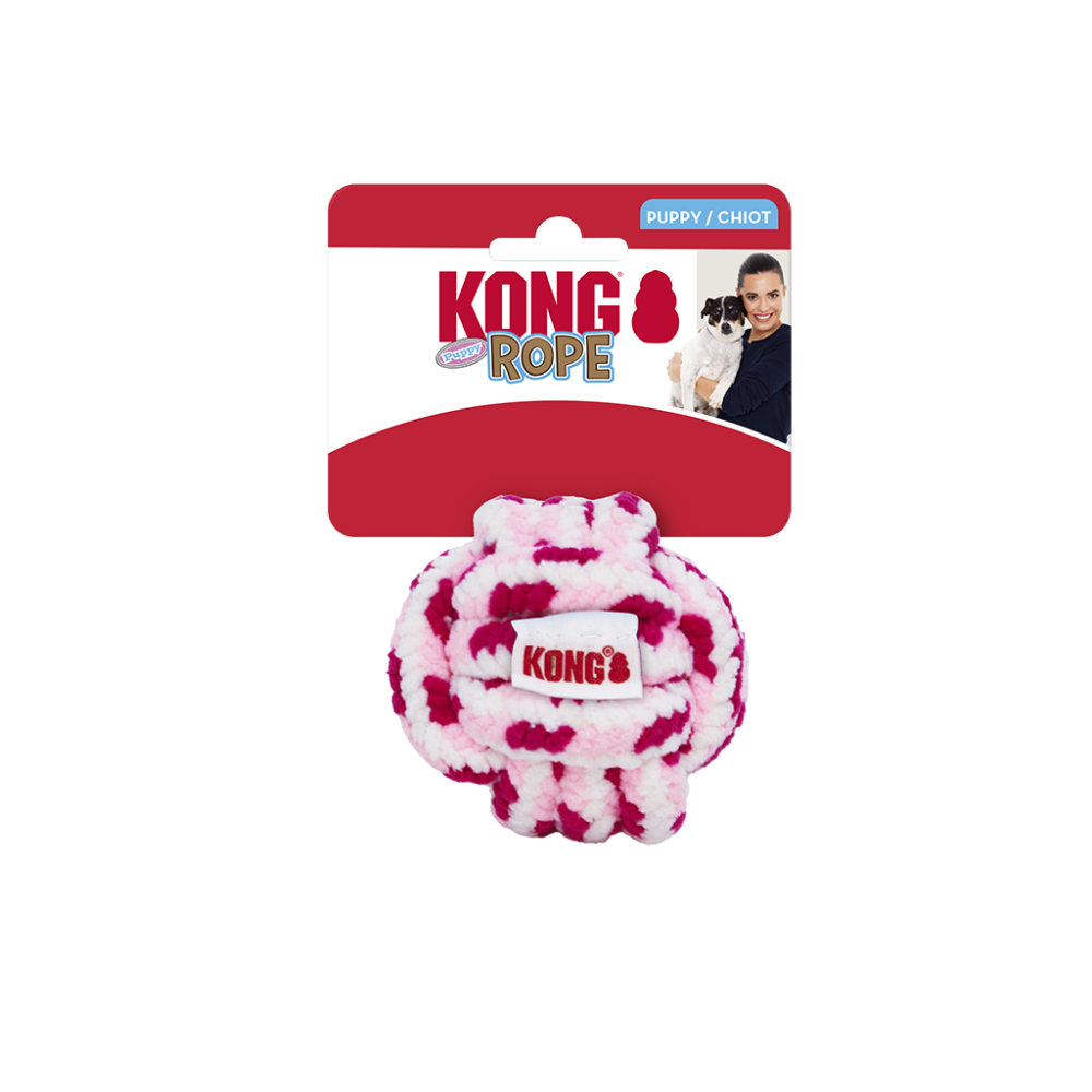 KONG Rope Ball Puppy Assorted Lg