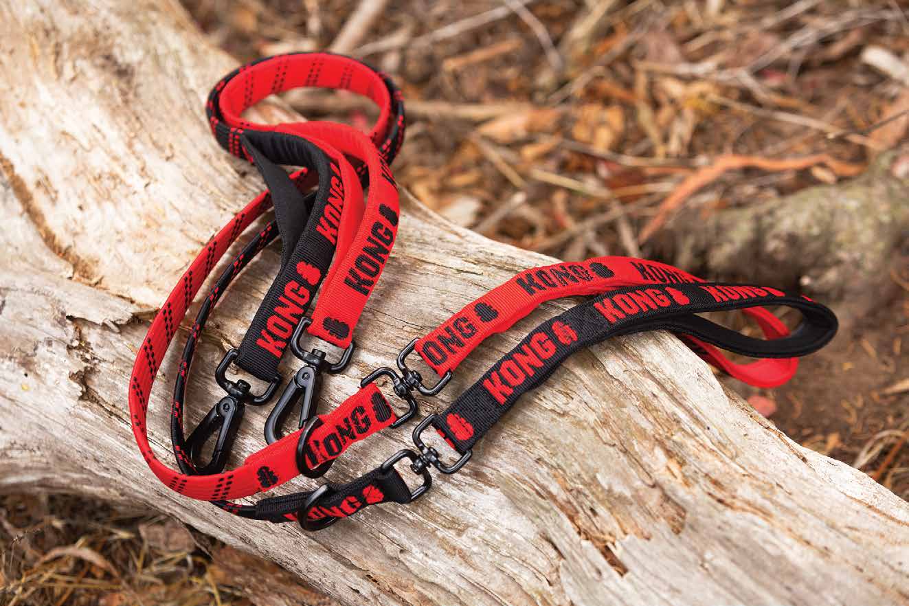 KONG Zero-shock leash One Size Red