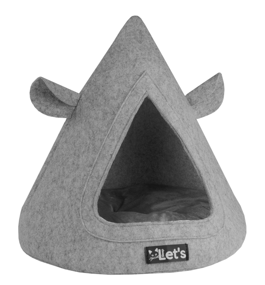 Let&#039;s sleep Pet Cave TeePee Grijs