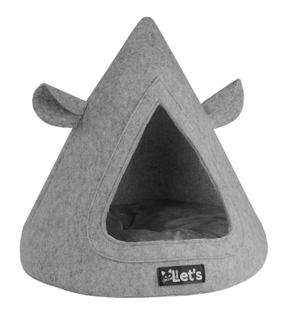 Let&#039;s sleep Pet Cave TeePee Grijs