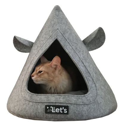 Let&#039;s sleep Pet Cave TeePee Grijs