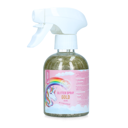 Lucky Horse Unicorn Groen Glitterspray