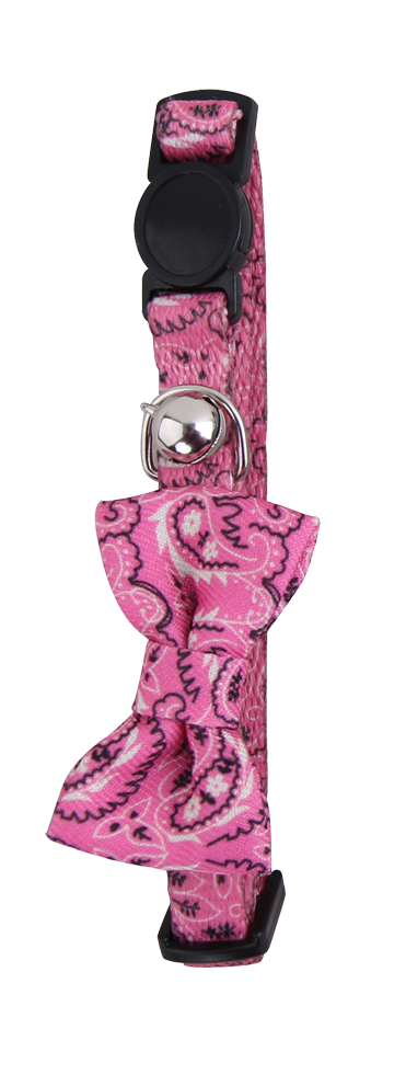 Pawise Cat collar w/Bowknot roze