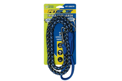 Triple Safe 6ft Leash Blauw