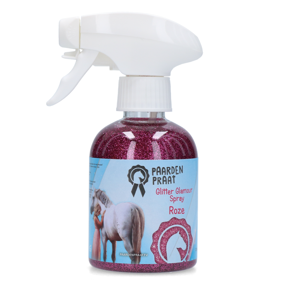 Paardenpraat Glitter Glamour Spray Roze