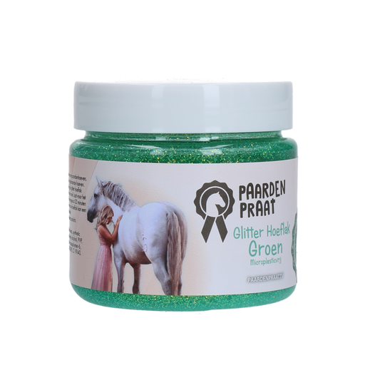 Paardenpraat TV Glitter Hoeflak Groen